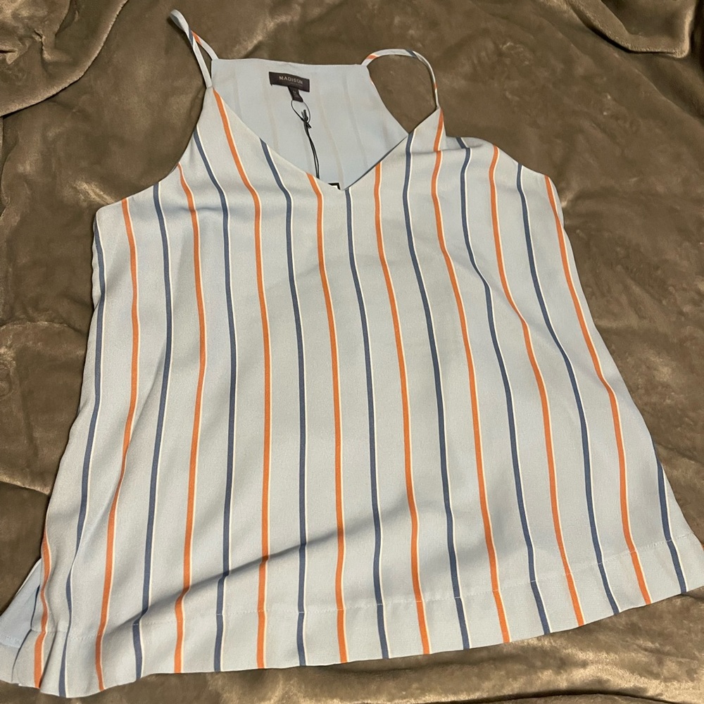 ‼️NWT‼️ Red white and blue striped tank top